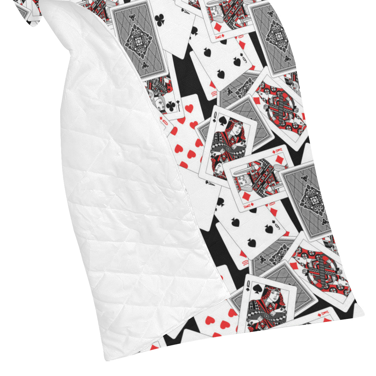 Poker Cards Pattern Print Design A04 Premium Quilt