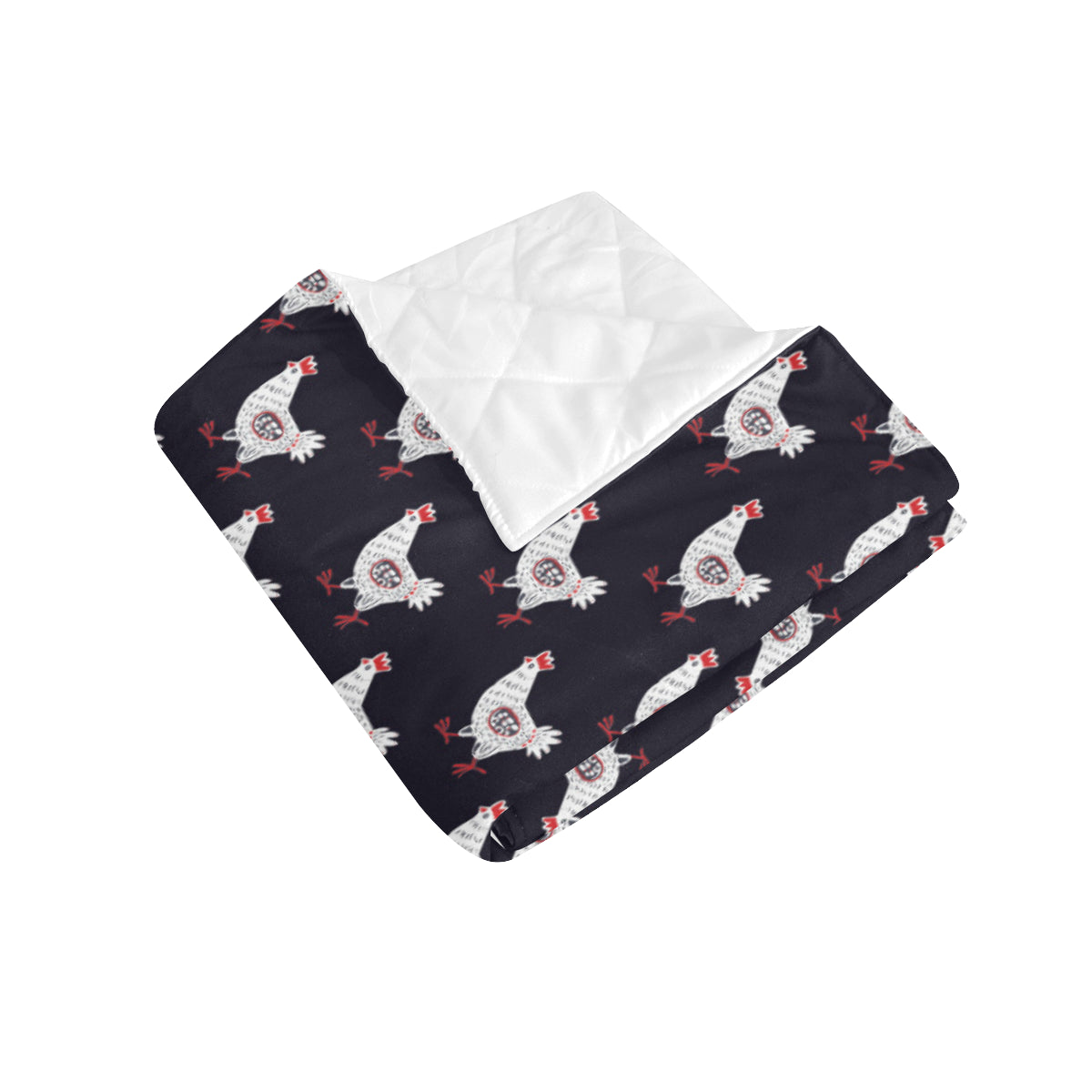 Chicken Pattern Print Design 03 Premium Quilt