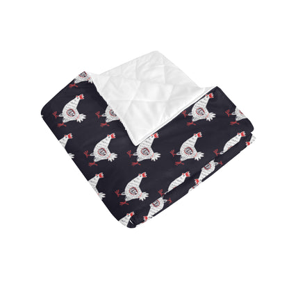 Chicken Pattern Print Design 03 Premium Quilt