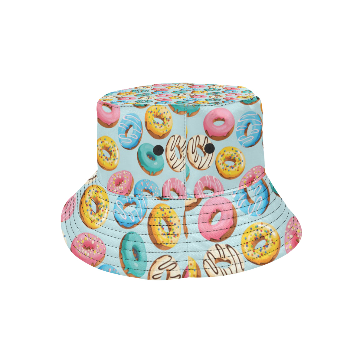 Donut Pattern Print Design DN05 Unisex Bucket Hat