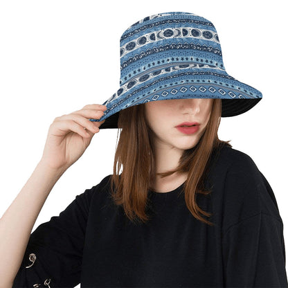 Sun Moon Pattern Print Design LKS306 Unisex Bucket Hat