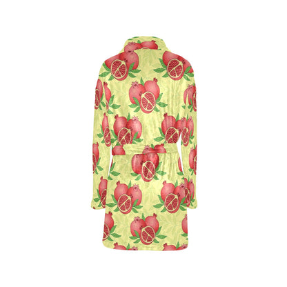Pomegranate Pattern Print Design PG07 Women's Fleece Robe