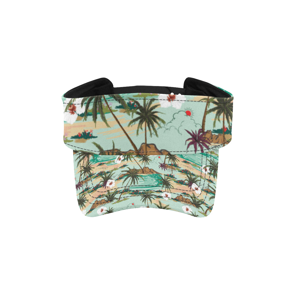 Pacific island Pattern Print Design A03 Unisex Sun Visor