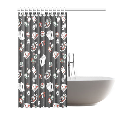 Casino Pattern Print Design 02 Shower Curtain