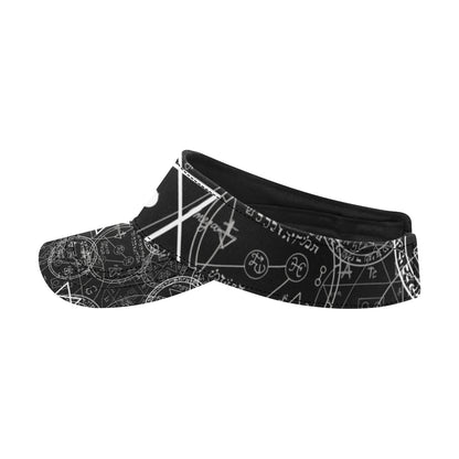Pentagram Pattern Print Design A01 Unisex Sun Visor