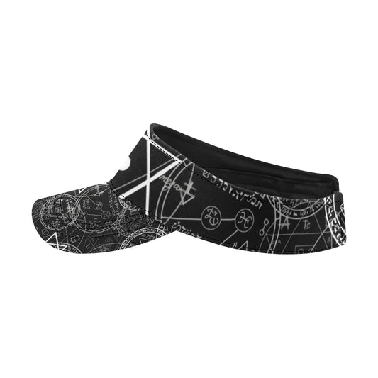 Pentagram Pattern Print Design A01 Unisex Sun Visor