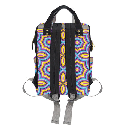 Optical illusion Pattern Print Design A03 Diaper Bag Backpack