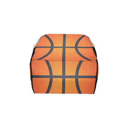 Basketball Texture Print Pattern Diaper Bag Backpack