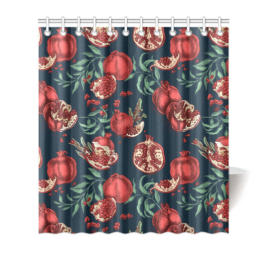 Pomegranate Pattern Print Design PG04 Shower Curtain