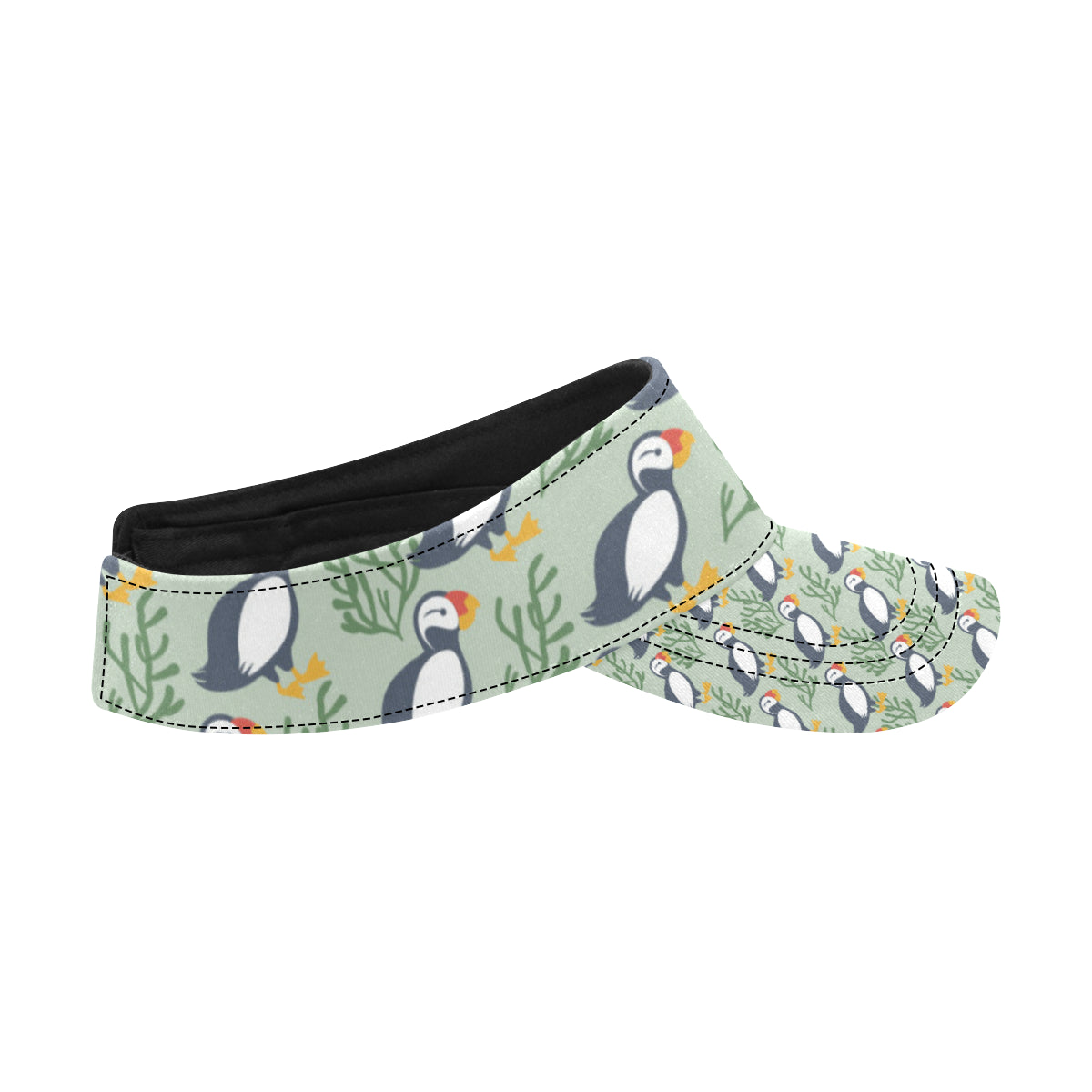 Puffin Pattern Print Design A04 Unisex Sun Visor