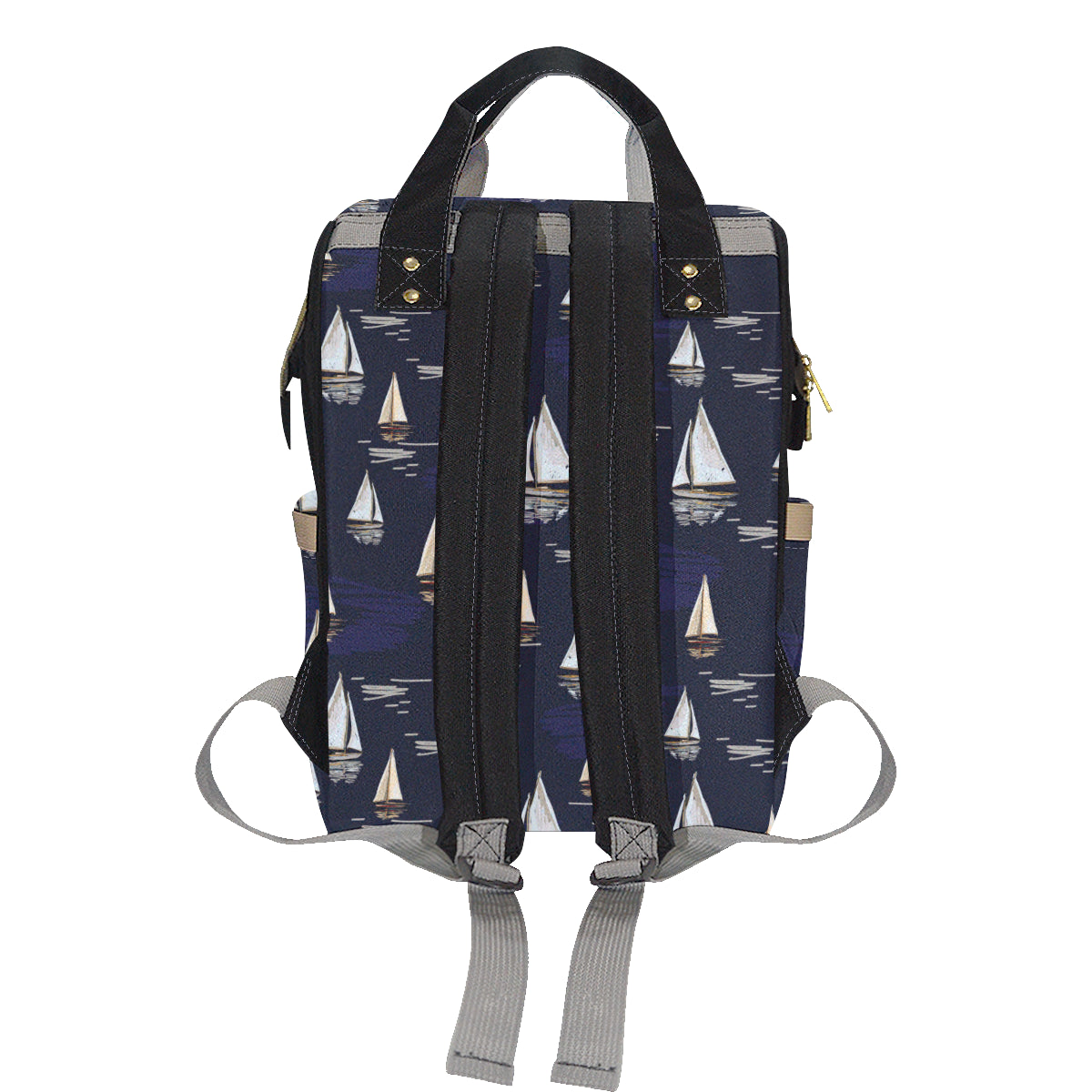 Sailing Ships Pattern Print Design A05 Diaper Bag Backpack