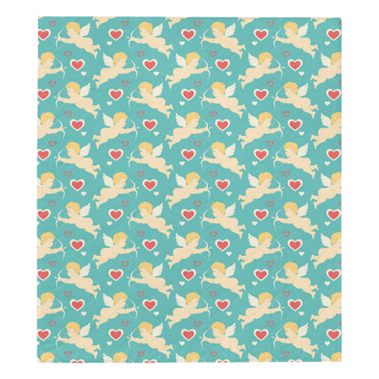 Cupid Pattern Print Design 01 Premium Quilt
