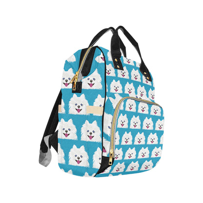 Pomeranians Pattern Print Design A05 Diaper Bag Backpack