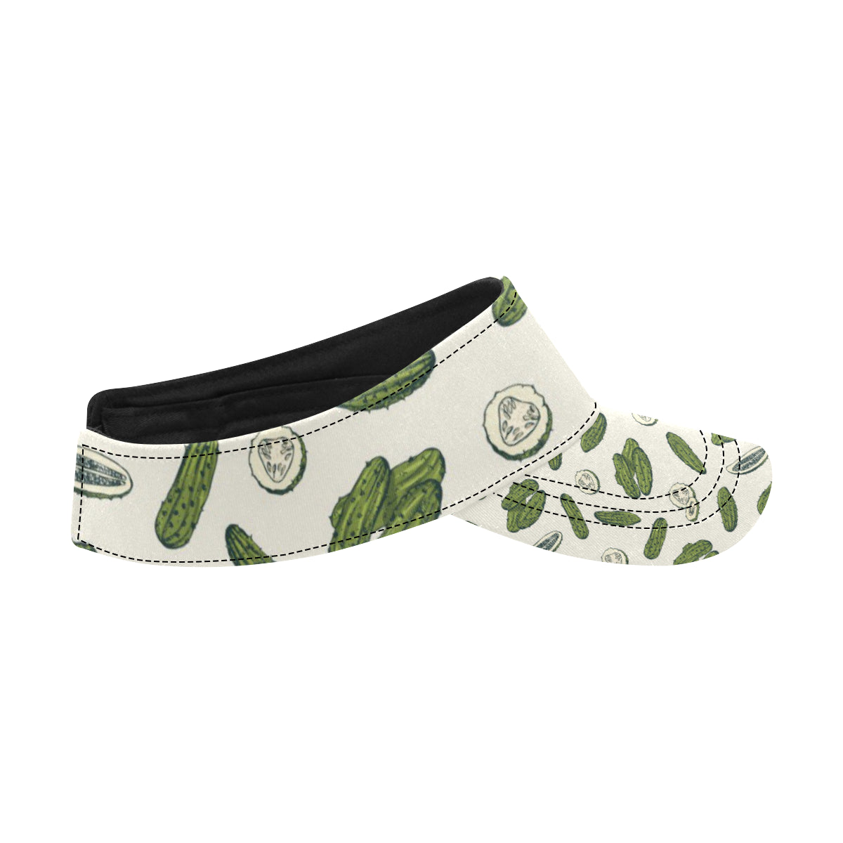 Cucumber Pattern Print Design CC05 Unisex Sun Visor