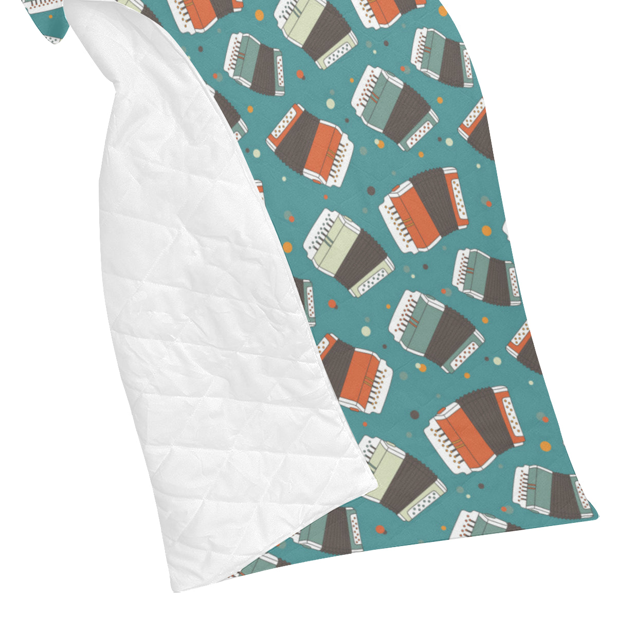 Accordion Pattern Print Design 02 Premium Quilt