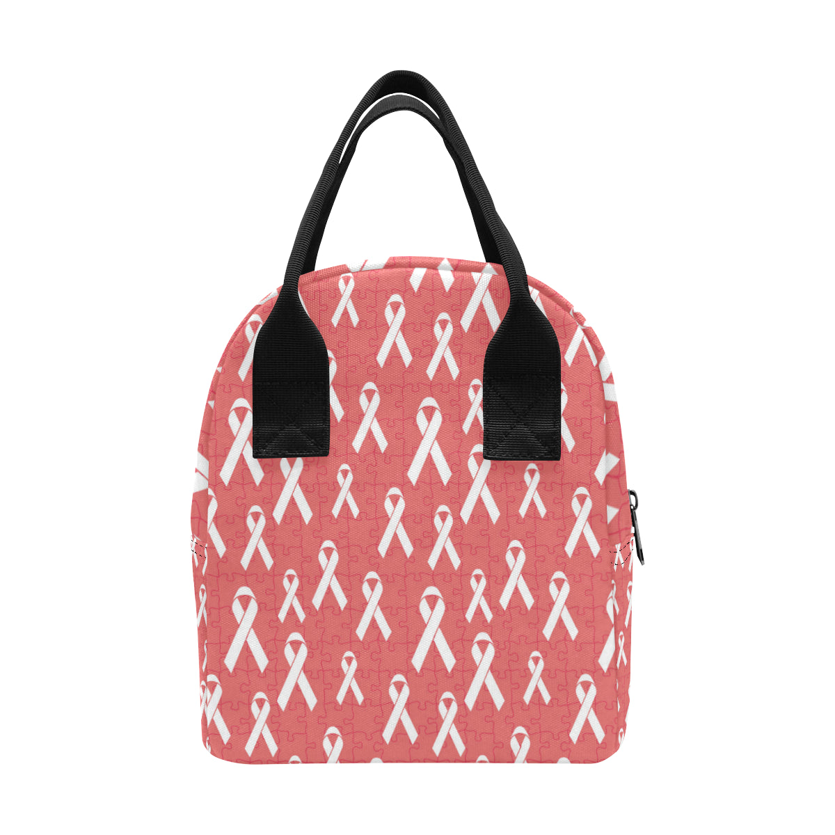 Autism Awareness Ribbon Design Print Insulated Lunch Bag