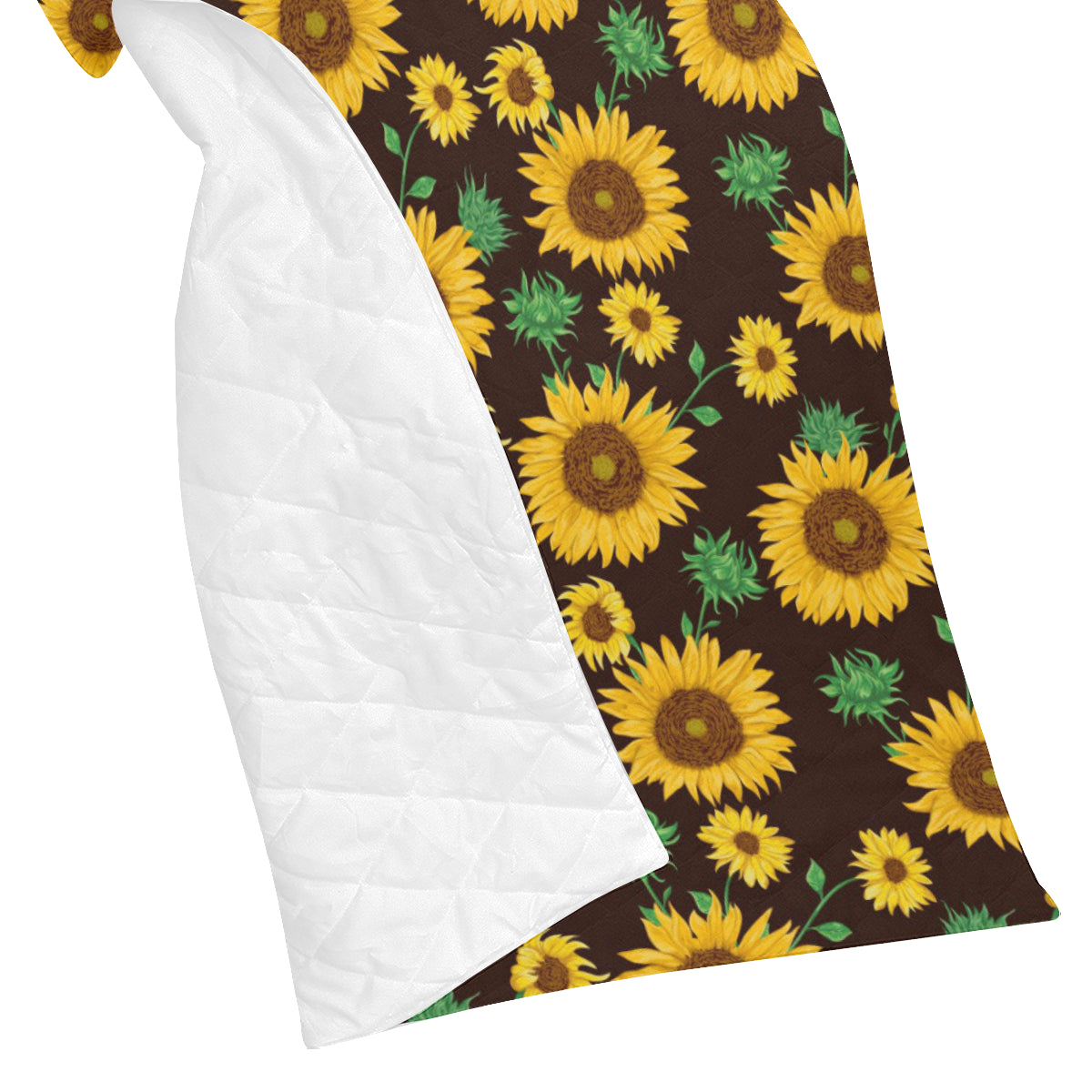 Sunflower Pattern Print Design SF01 Premium Quilt