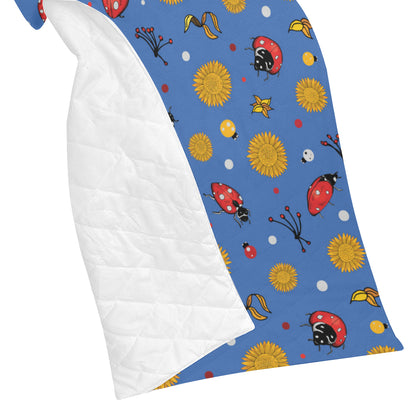 Ladybug Pattern Print Design 05 Premium Quilt