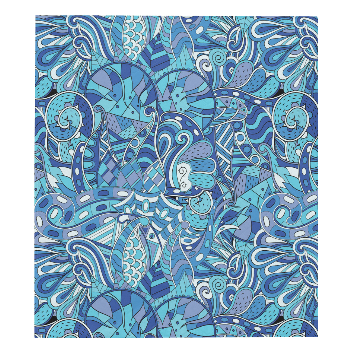 Funky Retro Pattern Print Design A02 Premium Quilt