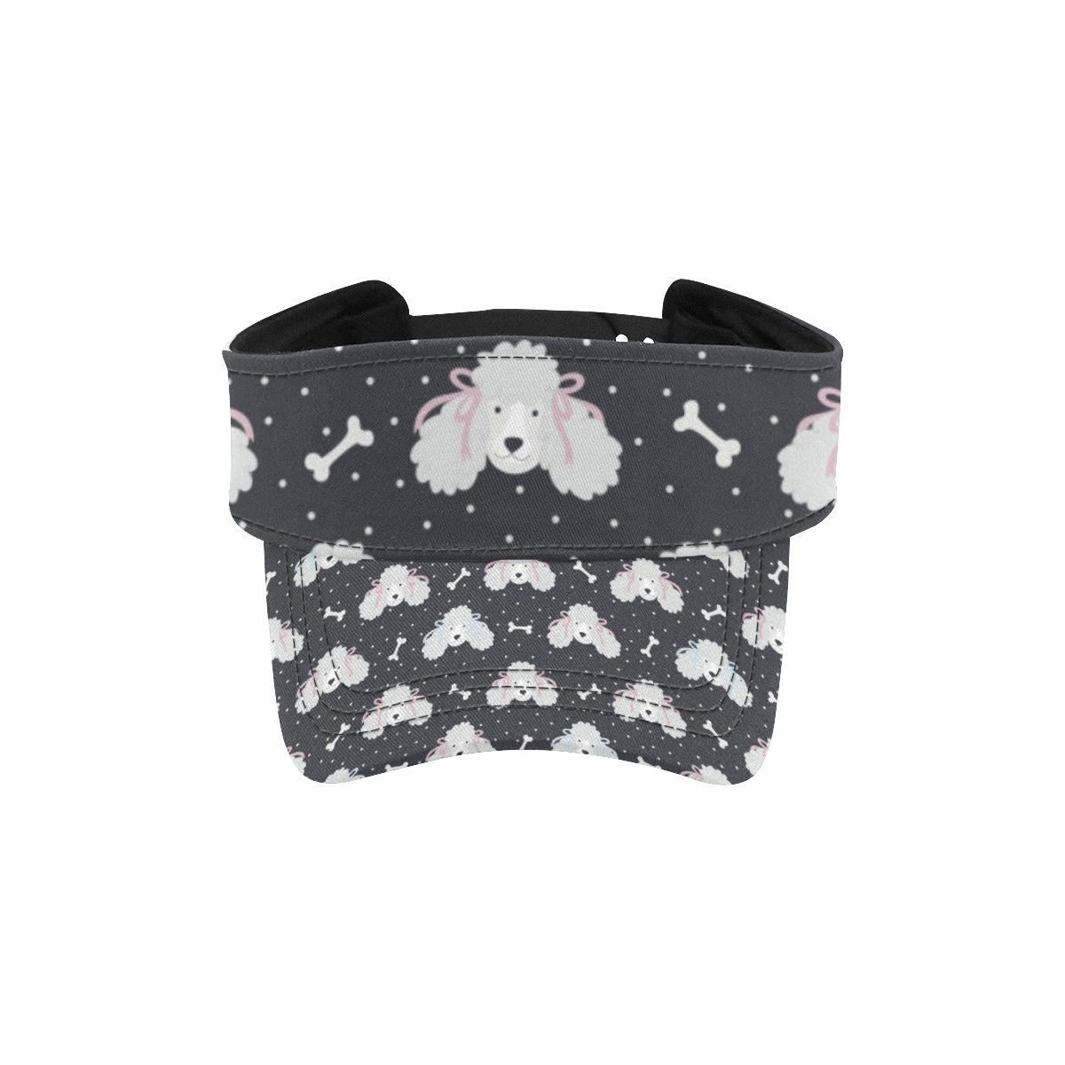 Poodle Pattern Print Design A03 Unisex Sun Visor