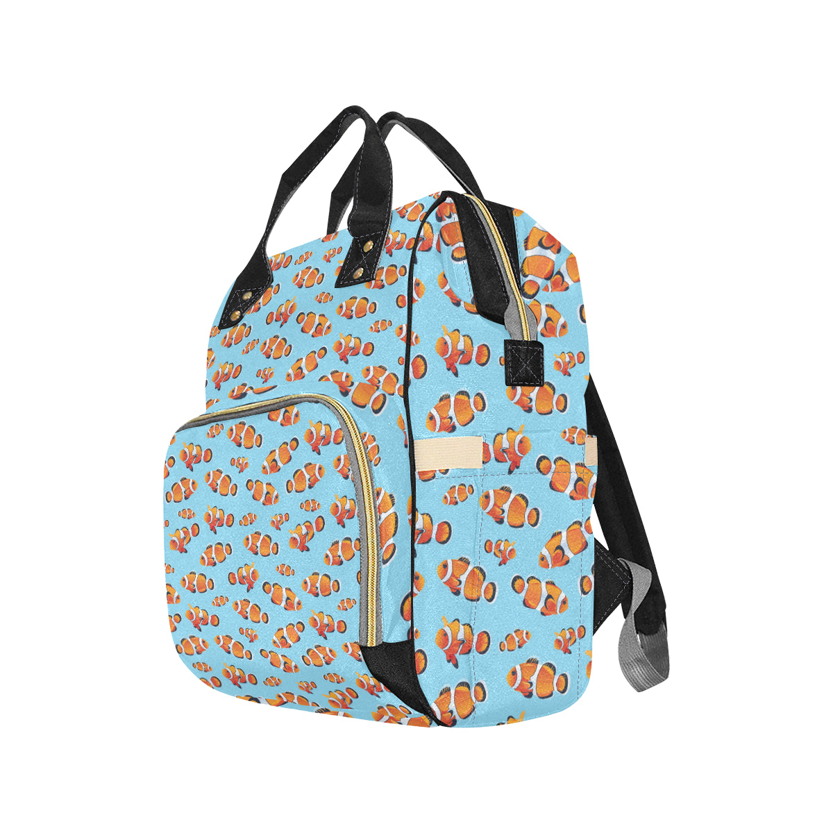Clownfish Pattern Print Design 01 Diaper Bag Backpack
