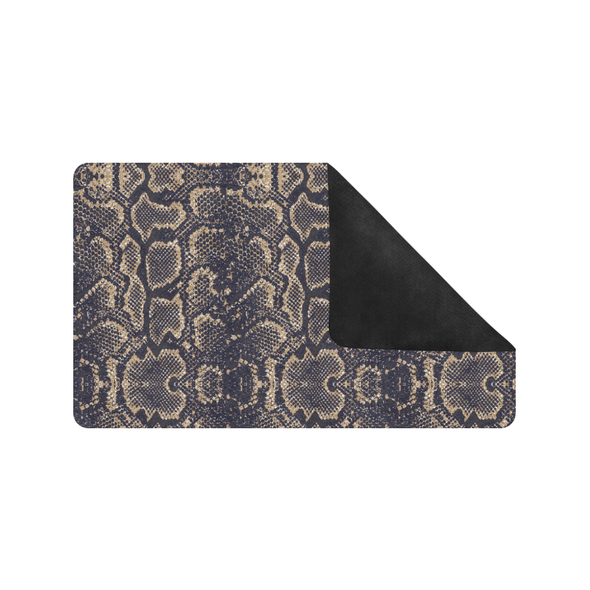 Snake Skin Pattern Print Rubber Doormat