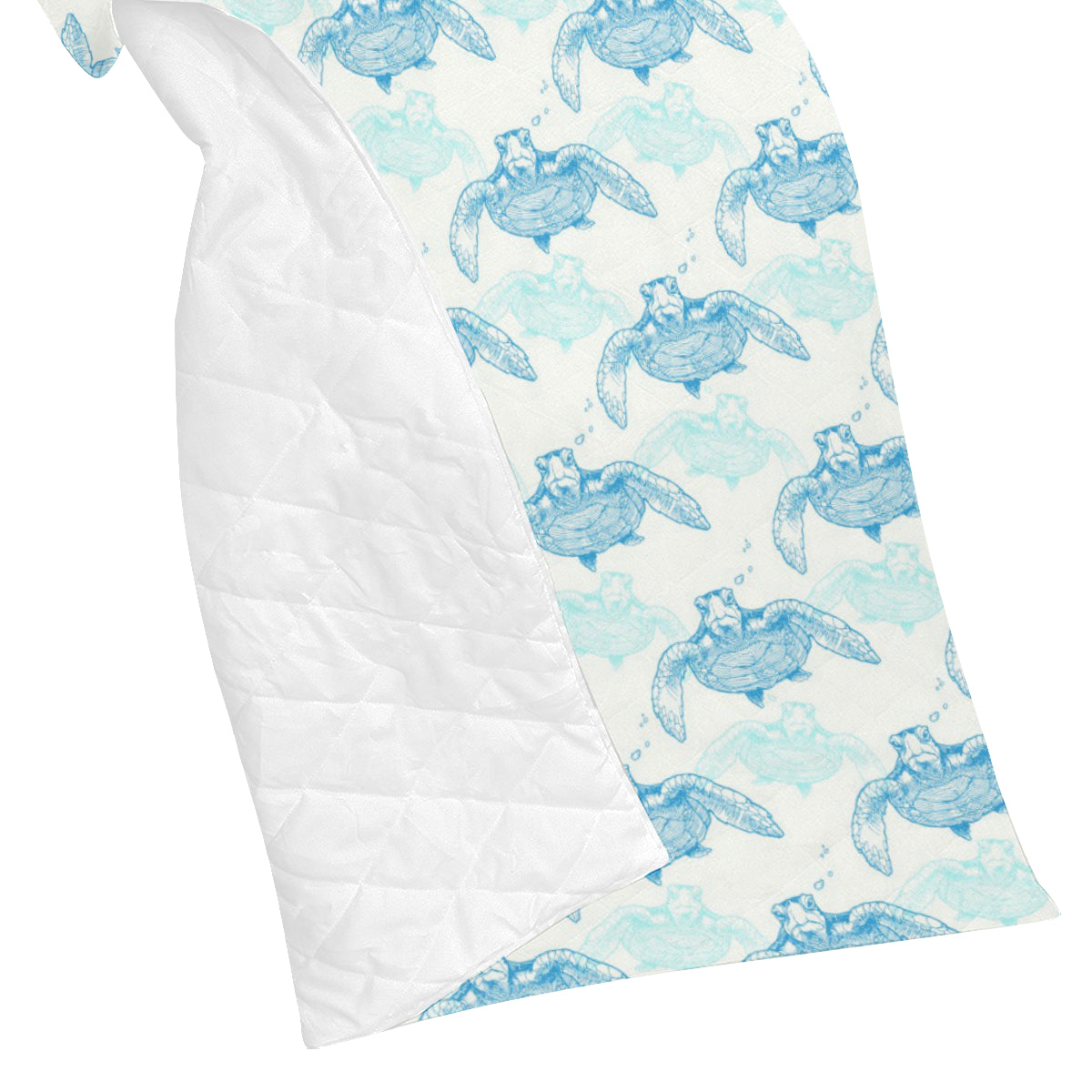 Sea Turtle Pattern Print Design T01 Premium Quilt