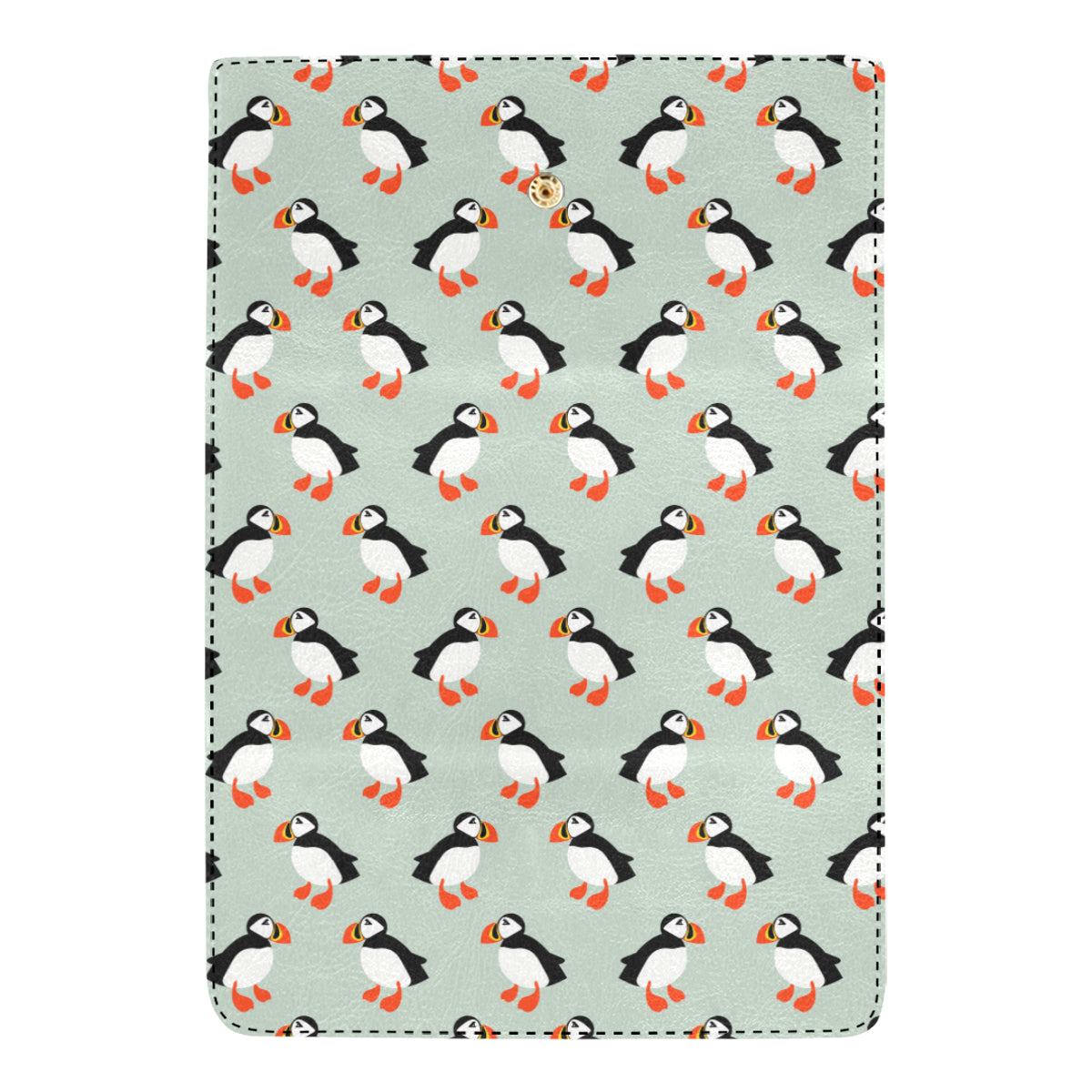 Puffin Pattern Print Design A03 Women's Trifold Wallet