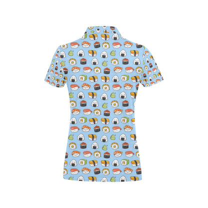 Sushi Cartoon Design Women's Polo Shirt