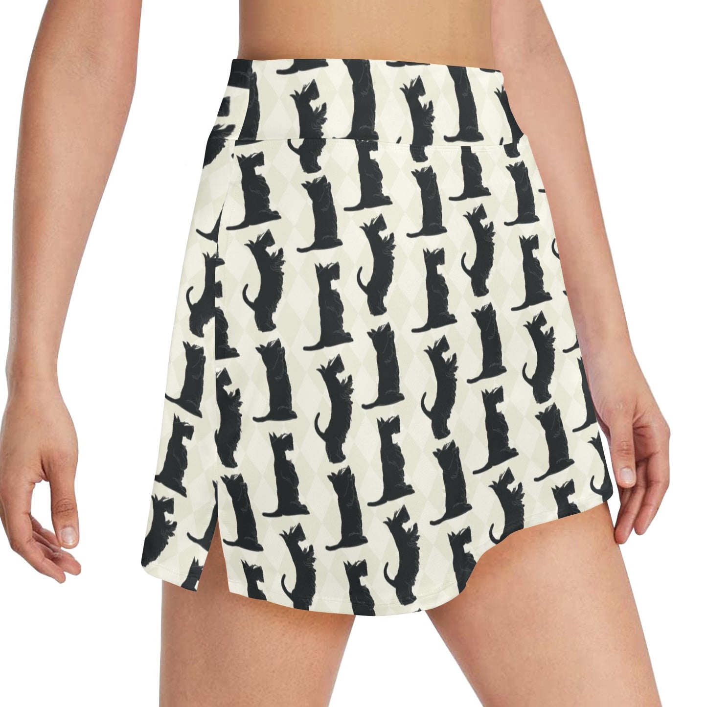 Scottish Terriers Print Design LKS309 17" Golf & Pickleball Skort with Pockets