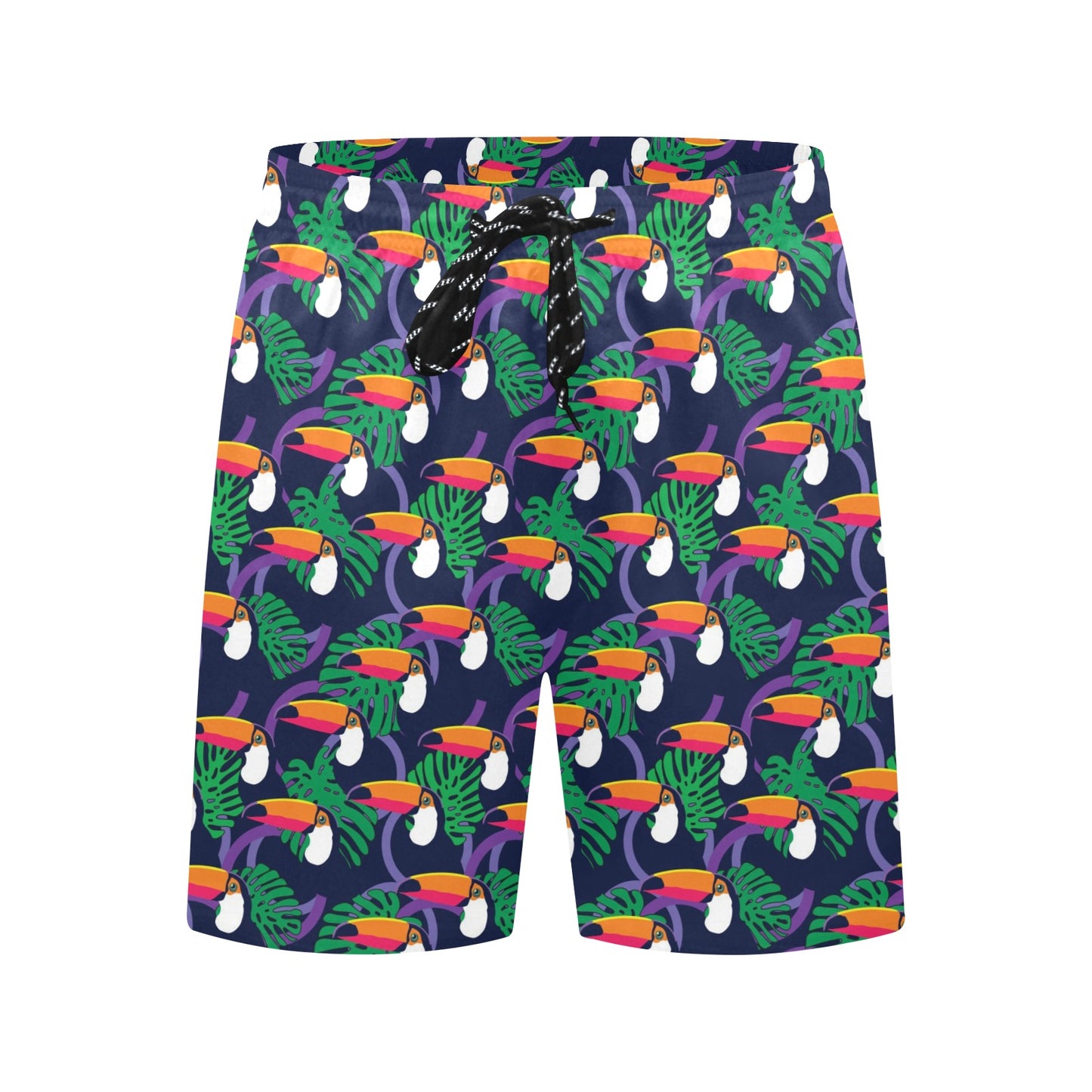 Toucan Print Design LKS302 Men's Swim Trunks Beach Shorts