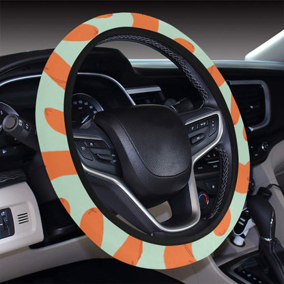 Sausage Print Design LKS304 Steering Wheel Cover with Elastic Edge