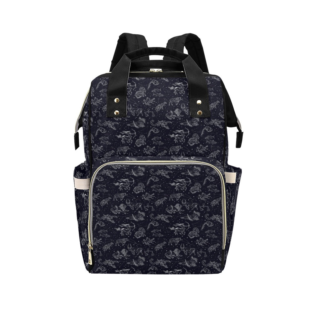 Zodiac Print Design LKS304 Diaper Bag Backpack