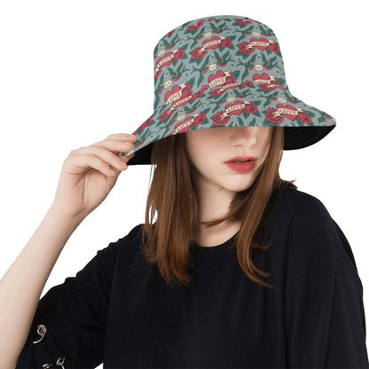 Tattoo Heart Print Design LKS301 Unisex Bucket Hat