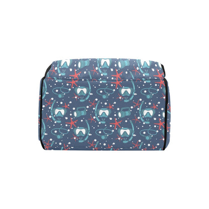 Scuba Equipment Print Design LKS302 Diaper Bag Backpack