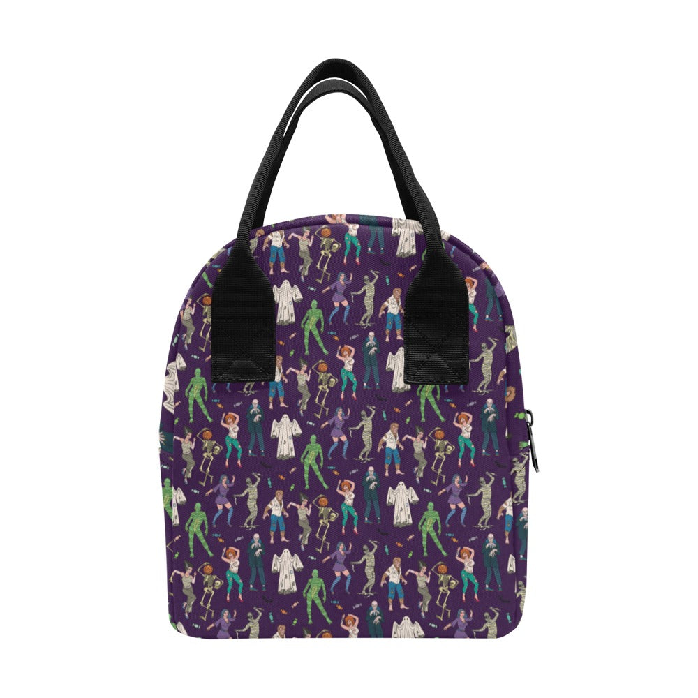 Creepy Zombie Print Design LKS302 Insulated Lunch Bag