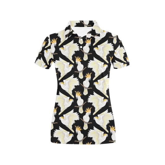 Cockatoo Print Design LKS402 Women's Polo Shirt