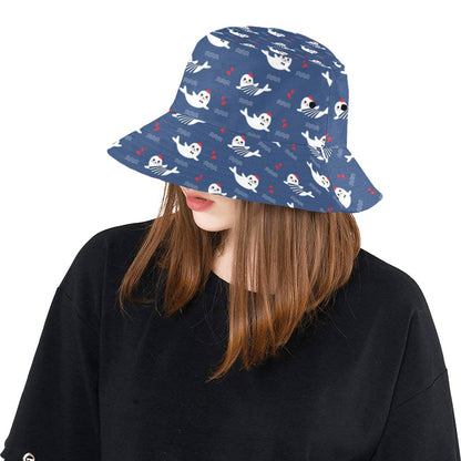 Sea Lion Print Design LKS403 Unisex Bucket Hat