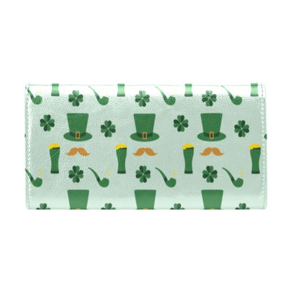 St Patricks Day Print Design LKS304 Women's Trifold Wallet