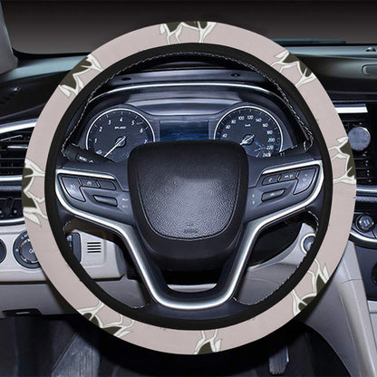 Siberian Huskies Print Design LKS301 Steering Wheel Cover with Elastic Edge