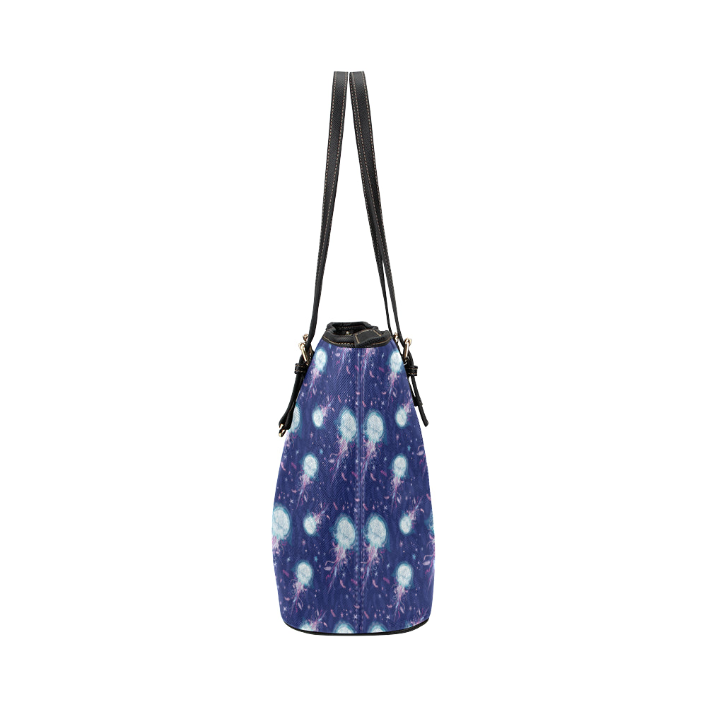 Jellyfish Cute Design Leather Tote Bag