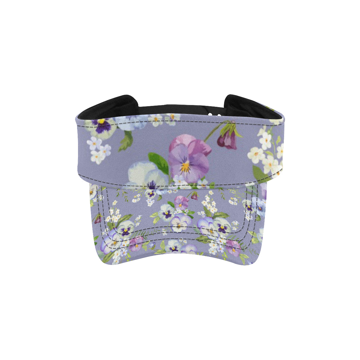 Pansy Pattern Print Design PS05 Unisex Sun Visor