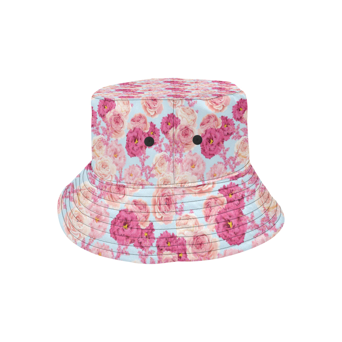 Lisianthus Pattern Print Design LT05 Unisex Bucket Hat