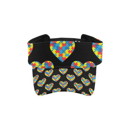 Autism Awareness Heart Design Print Unisex Sun Visor