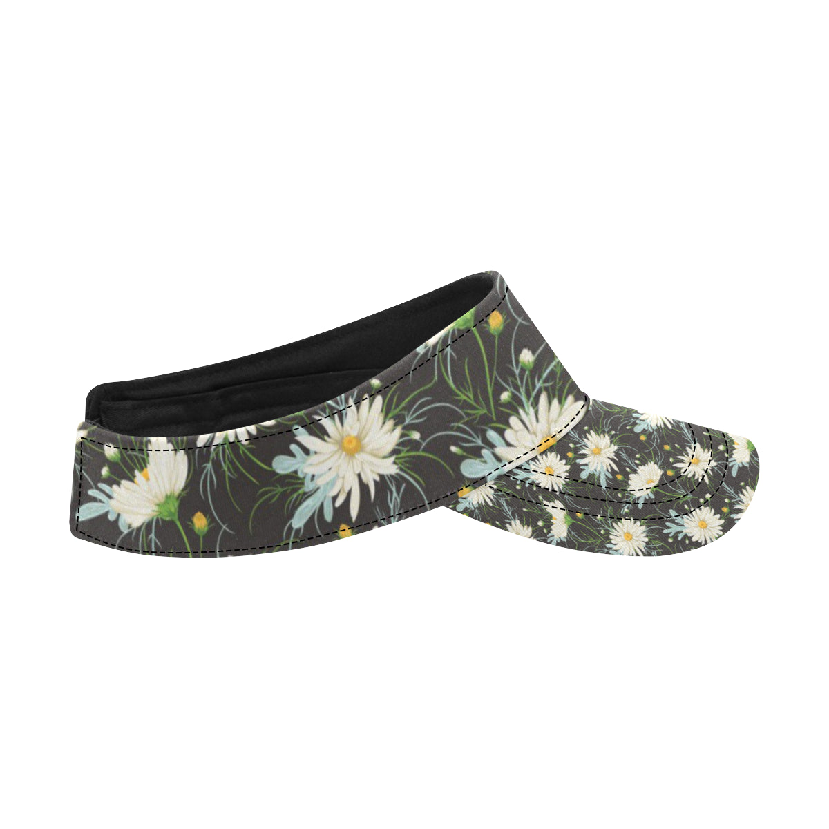 Daisy Pattern Print Design DS08 Unisex Sun Visor