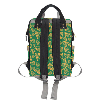 Harp Pattern Print Design 03 Diaper Bag Backpack