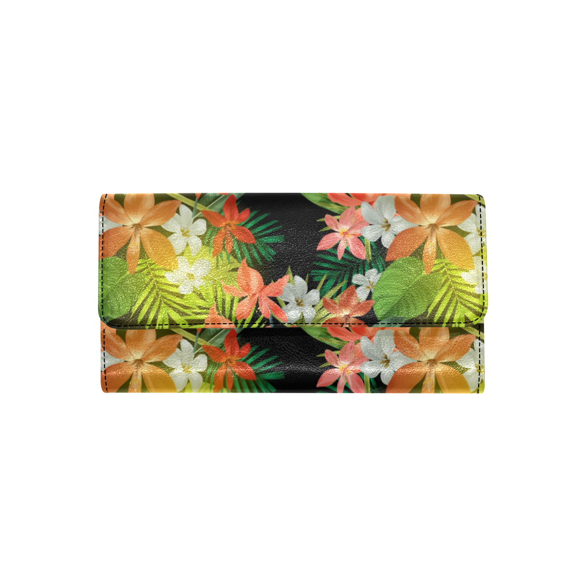 Amaryllis Pattern Print Design AL07 Women's Trifold Wallet