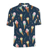 Ice Cream Pattern Print Design 04 Men Polo Shirt