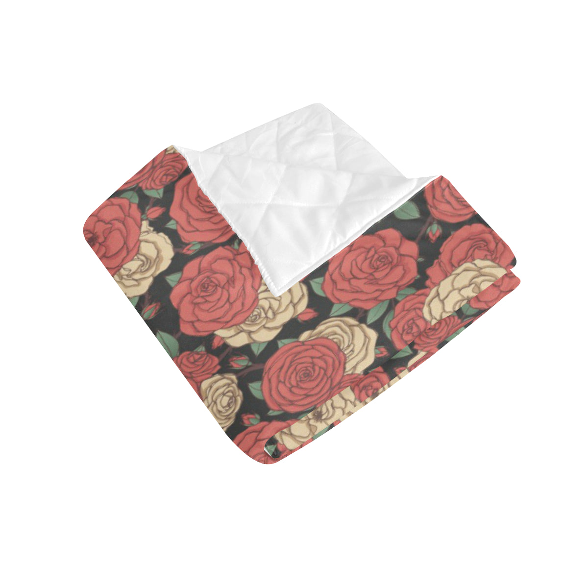 Camellia Pattern Print Design CM01 Premium Quilt
