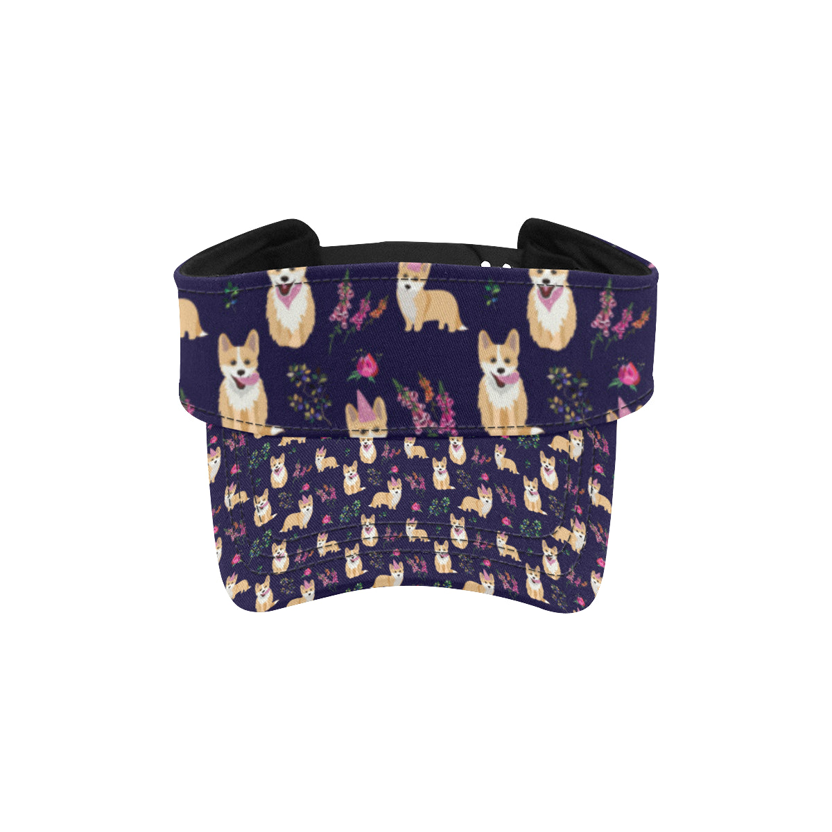 Pembroke Welsh Corgis Pattern Print Design A06 Unisex Sun Visor